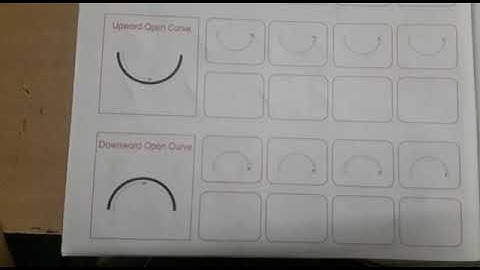 Upward open curve line