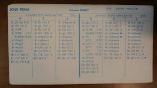 Strat-O-Matic Baseball EXCEL Game 492 Marlins at Mets