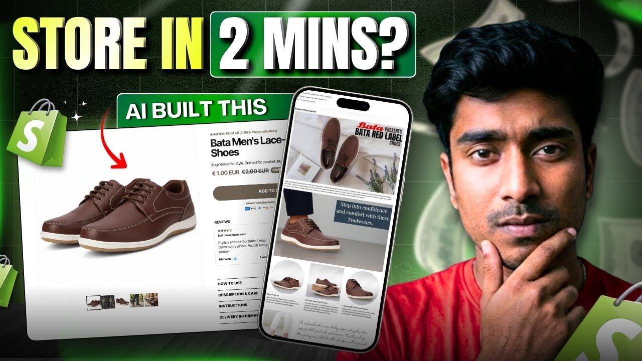 I Build Shopify Store Without Technical Skills | AI Tutorial 2026 ...