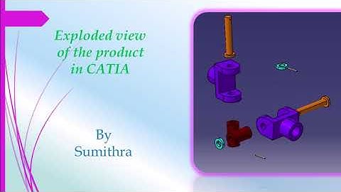 Exploded view in CATIA