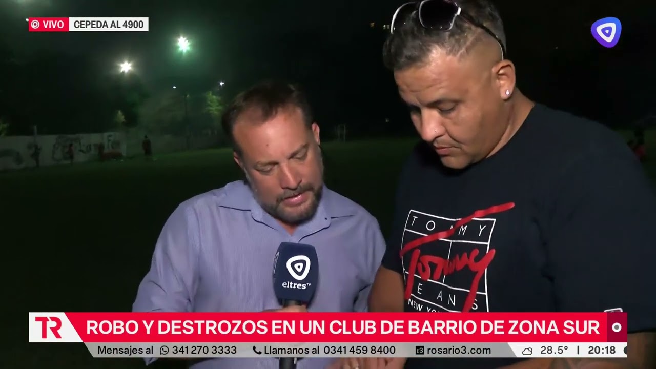 Robo y destrozos en un club de barrio de zona sur