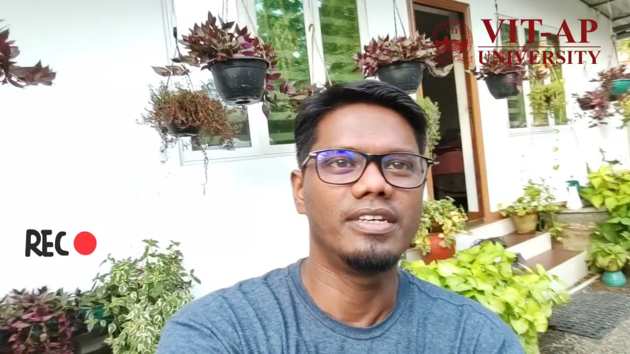 Outhouse online  recording set up Prof Samuel Johnson, VIT AP UNIVERSITY