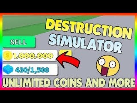 Roblox Destruction Simulator New Hack Free Script Inf Coins Youtube - roblox destruction simulator hack script rxgatesf