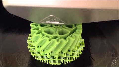 Cubify 3D printing a helical gear