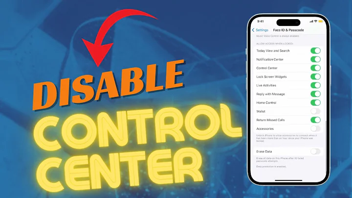 How to Enable/Disable Control Center On iPhone 15 Lock Screen