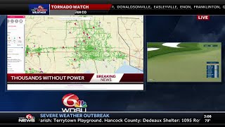 Thousands without power across Southeast Louisiana