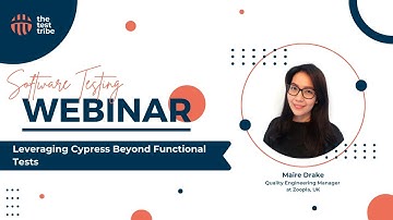 "Leveraging Cypress Beyond Functional Tests" with Marie Drake | visual testing using cypress
