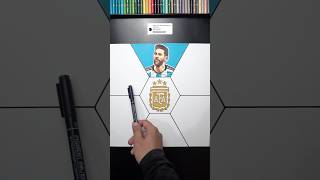 Drawing Messi Argentina ⚽️🇦🇷 #messi #argentina #worldcup #drawing