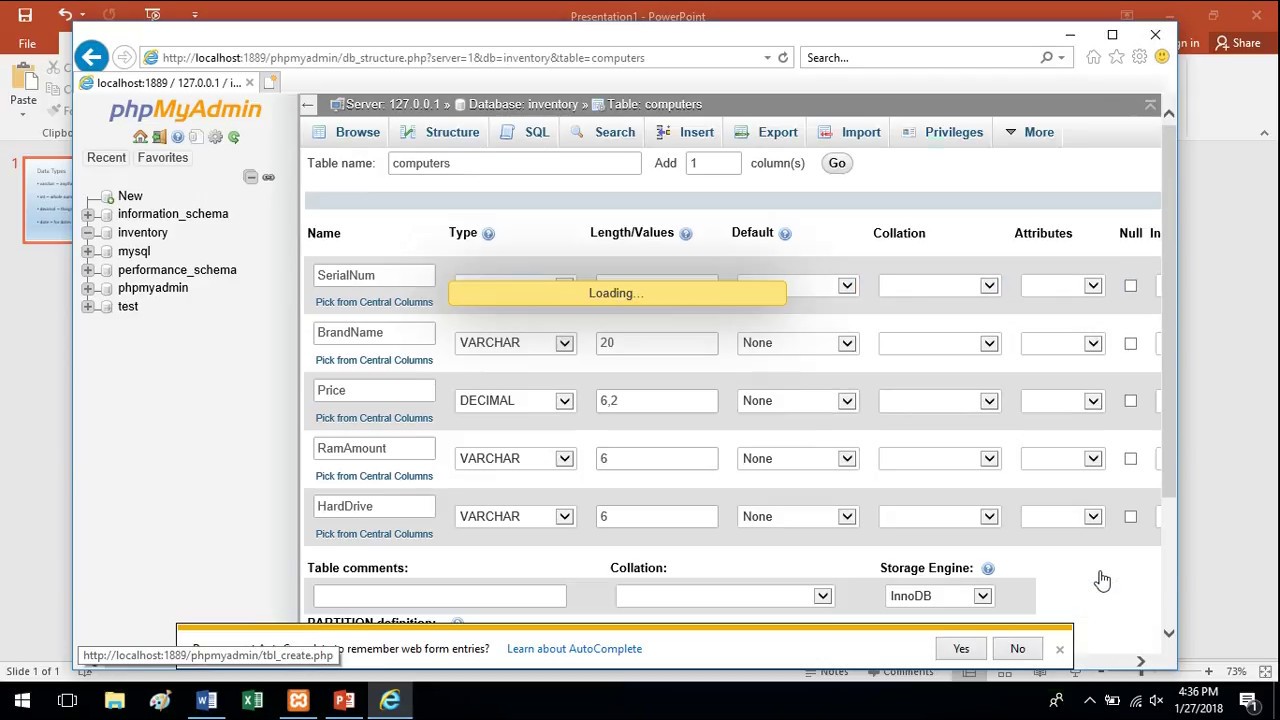 How to Create Tables and Fields in MySQL - YouTube