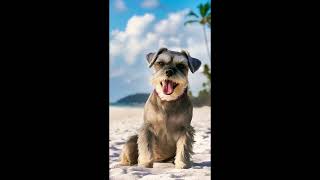 Miniature Schnauzer : Relaxing songs with beautiful videos of cute dogs and human