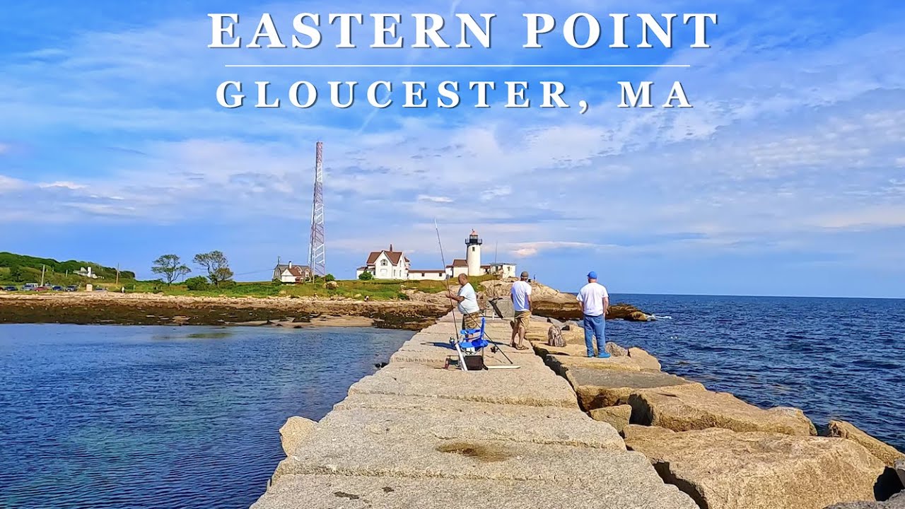 [4K] EASTERN POINT LIGHTHOUSE & JETTY: Gloucester, MA - Relaxing Scenic ...