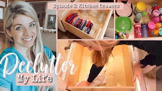 Declutter My Life: Kitchen Drawers | Tupperware, Lids, Kids plates, utensils | Rachel Engelbarts