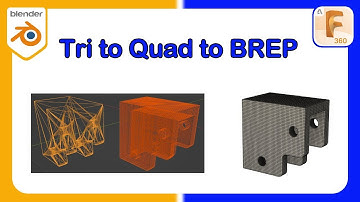 Blender to Fusion 360 - How to convert Tri to Quad Mesh in Blender to a BREP in Fusion 360
