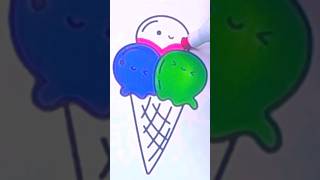 Ice Cream Coloring Page Relaxing Color with me Yummy