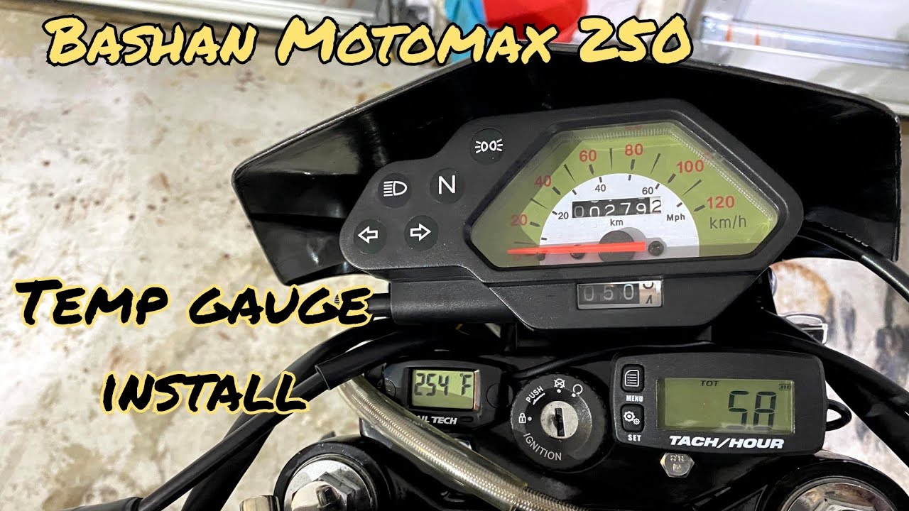 Trail tech temperature gauge install | Bashan Motomax 250 “Supermoto”
