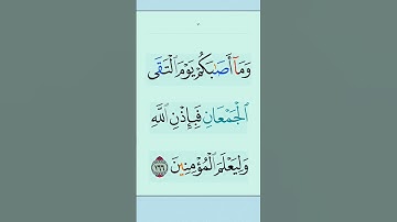 القران الكريم سورة آل عمران اية166 #مقاطع_دينية #تلاوة_خاشعة #المصحف #دعاء #ذكر_الله #duet #تدبر_ا