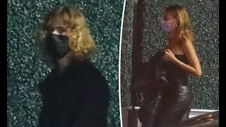 The Kid Laroi And His Tiktok Star Girlfriend Katarina Deme Don Stylish Black Ensembles As They Sneak