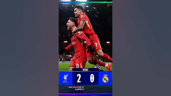 🏁 Liverpool FC 2-0 Real Madrid C.F.⚽ 52' Mac Allister⚽ 76' Gakpo#UCL