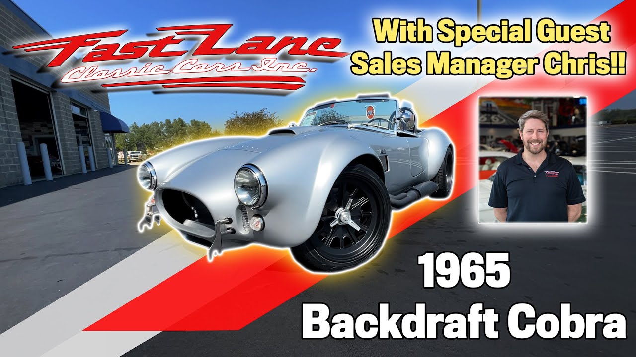 1965 Backdraft Cobra For Sale - Presented by The Man Who Optioned