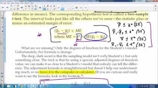 Ch 24 Confidence Intervals for the Difference in Means