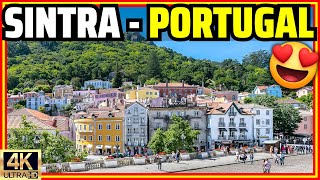 SINTRA, Portugal A RealLife Fairytale Town Near Lisbon! Walking Tour [4K]