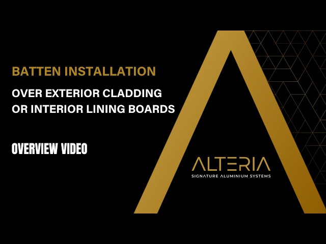 Alteria Aluminium Batten Over Cladding Install Video class=