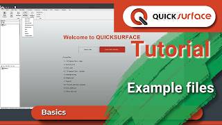 Example files – Get Started with QUICKSURFACE