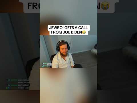 JEWBOI GETS A CALL FROM JOE BIDEN😭 #funny #memes #streamer #contentcreator #viral #twitchclips