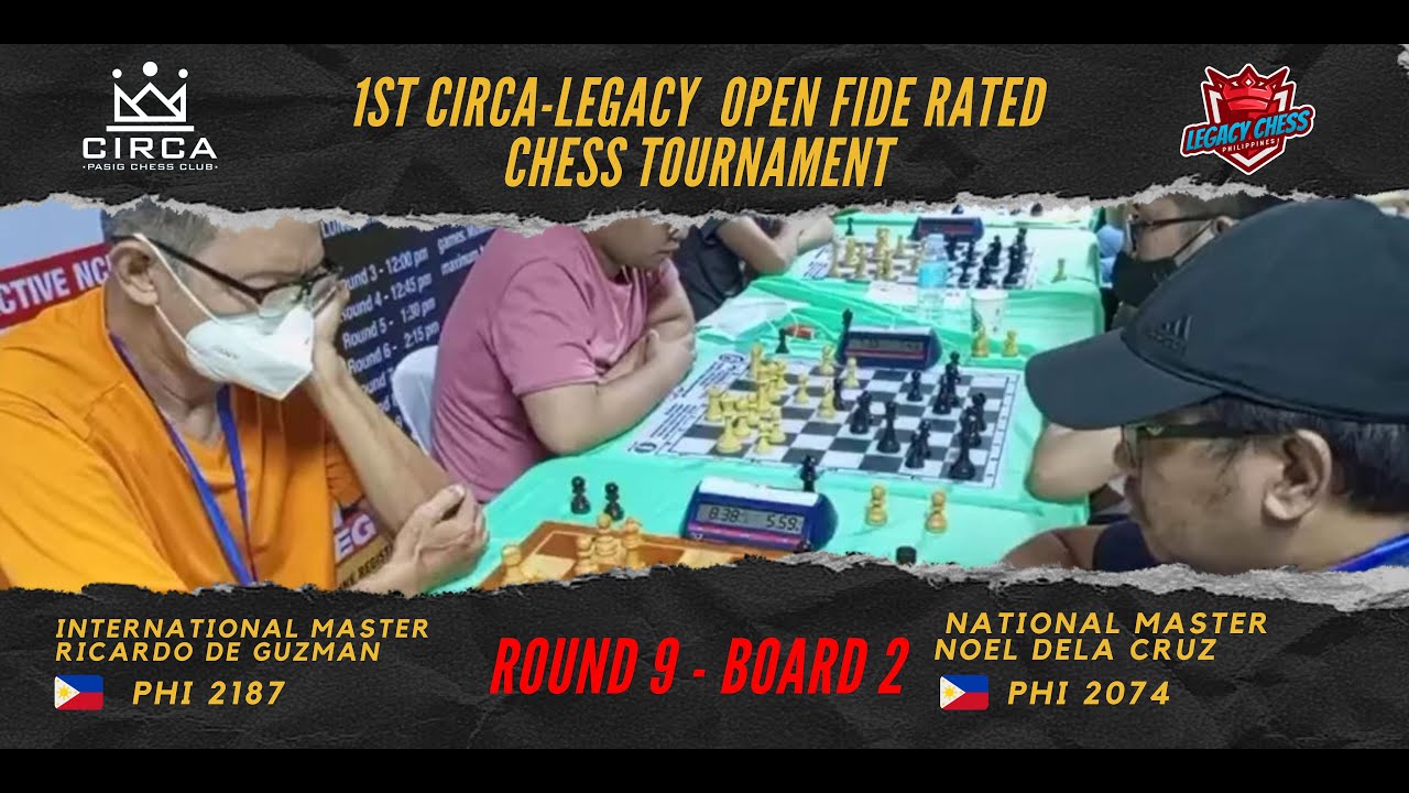 IM Ricardo De Guzman 2187 vs NM Noel Dela Cruz 2074 Round 9 Board 2