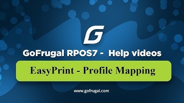 GoFrugal EasyPrint - Profile Mapping