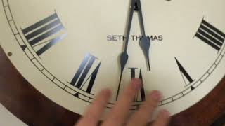 In depth Seth Thomas triple chime wall clock