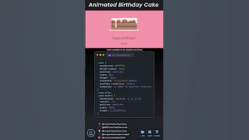 Animated Birthday Cake Source Code Link In Bio Coding 