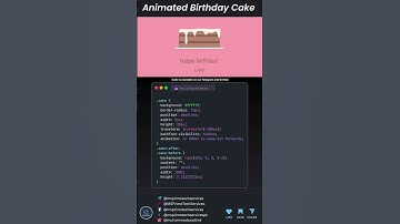 Animated Birthday Cake 🎂 Source Code | Link in bio🔥💥 #coding