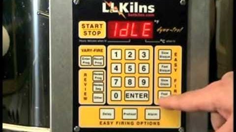 Recalling a Vary Fire Program on the DynaTrol on an L&L Kiln