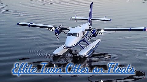 Float Flying with the E-flite Twin Otter 1.2m (float rudders removed)