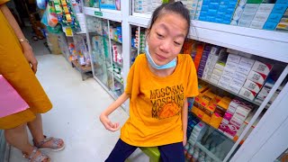 Girl with bent spine stays upbeat.