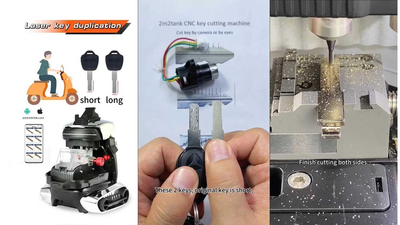 2p Machine Key How to Duplicate Laser Key with 2M2 Tank 2 Pro Key Cutting Machine ...