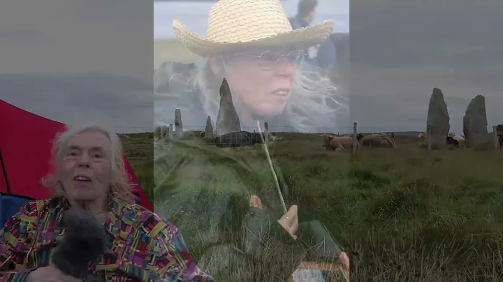 Margaret Curtis at Calanais. In Memoriam.