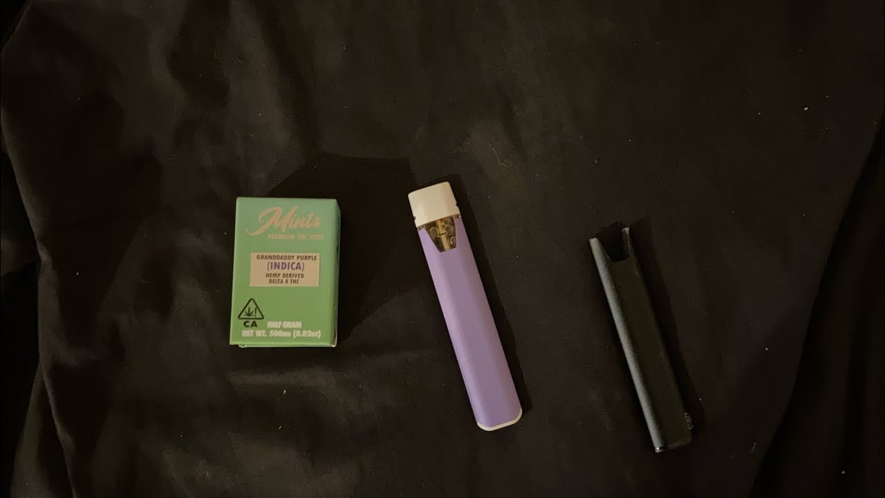 Mints Delta 8 Granddaddy Purple Mints And Stiiizy Battery - YouTube