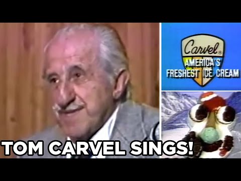 Watch ice cream king Tom Carvel sing in 1981 commercial session