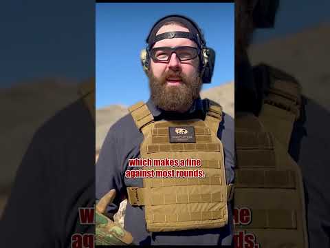 50 Cal. shatters steel plate!!! 😲😲😲#50bmg #bodyarmor  #shooting #50cal