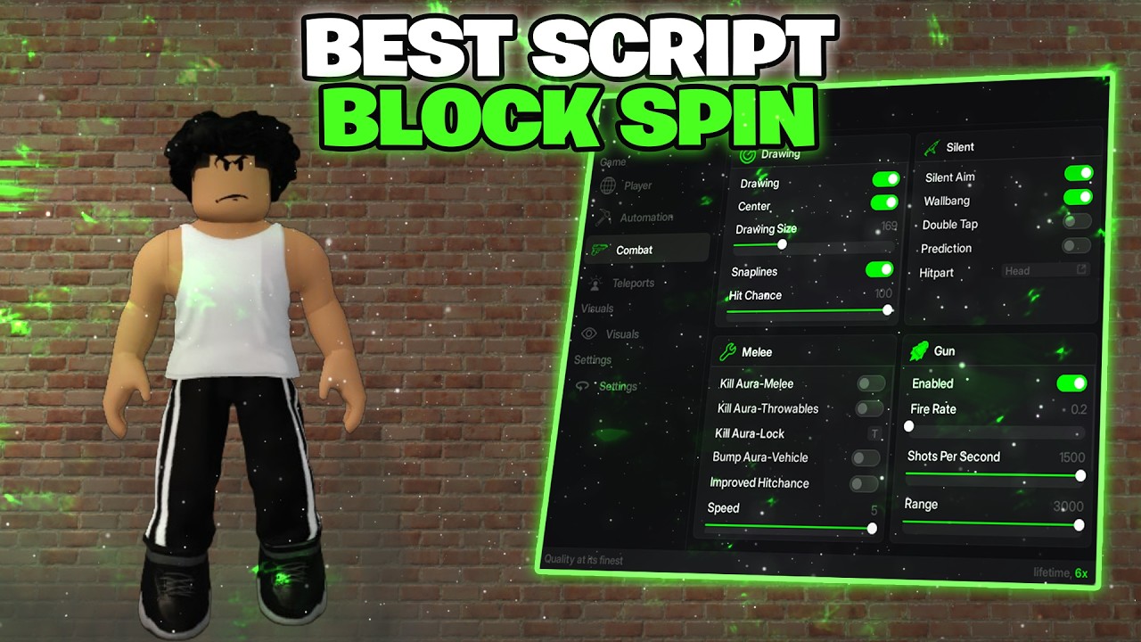 The BEST block Spin Script 2026! 🔥 (Auto Farm, Fly, Silent Aim, ESP ...