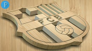 fcb logo desing tutorial pixellab | step by step | fc barcelona logo | fcb logo | graphic design | screenshot 4
