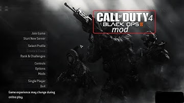 CALL OF DUTY 4 MODREN WARFARE BLACK OPS 2 MOD