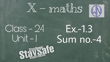 Class - 24 | 10th Maths | UNIT -1 | Relation & Function | Ex.-1.3 | Sum no.-4 - By Nivetha Bharathi