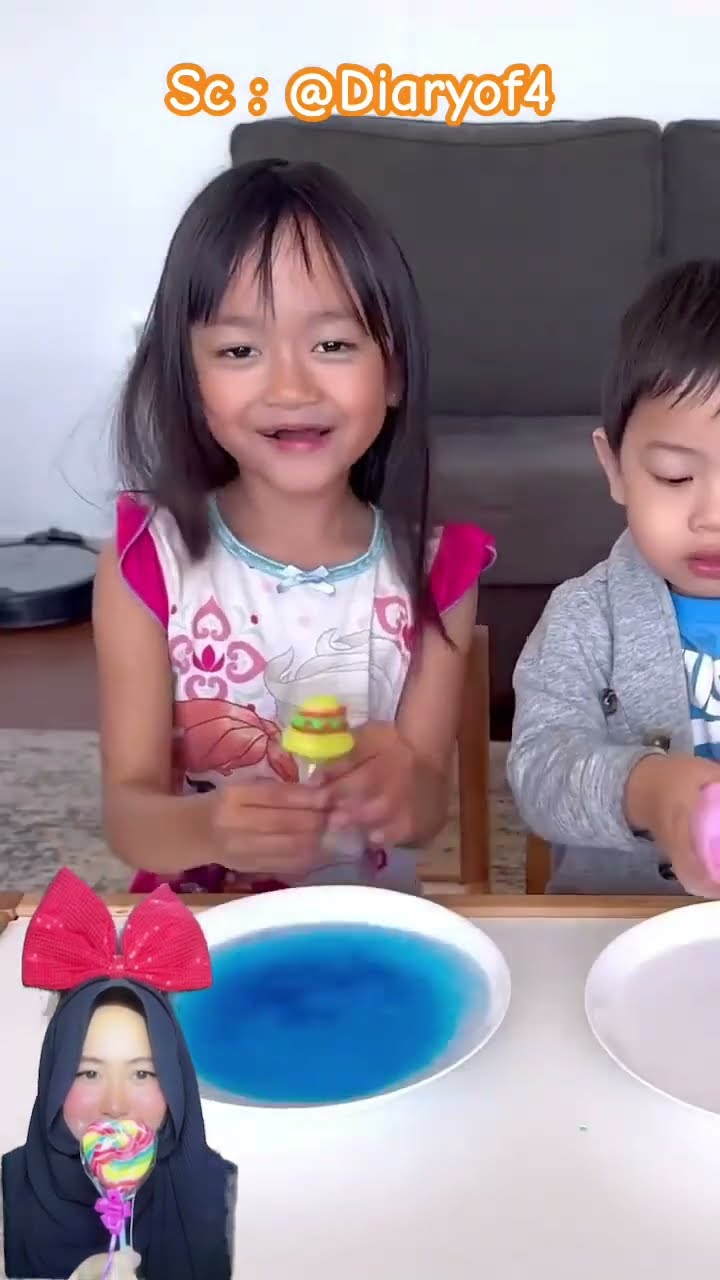 PERMEN KAPAS BERHADIAH , tapi adik gak dapat hadiah ⁉️? @Diaryof4 #shorts #funny #dubbing