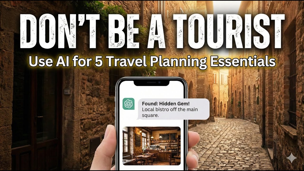 Must use AI for these 5 Travel Planning Essentials with AI. Includes Sample Prompts.