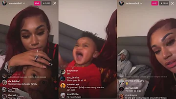 Jania Meshell’s Son Going CRAZY On Live With BF Dejounte Murray