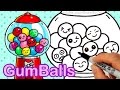 How to Draw a Gumball Candy Machine Easy