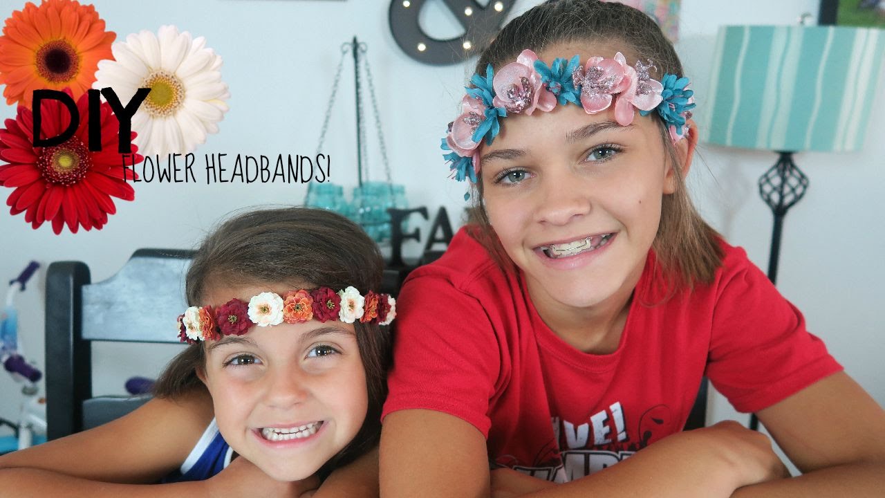 DIY FLOWER HEADBANDS! YouTube